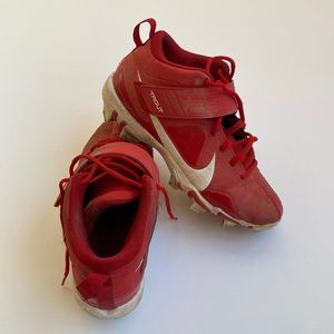 Nike Trout red Baseball cleats size 6.5